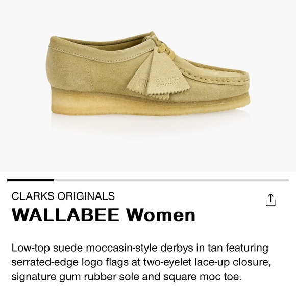 Dusty rose Clark’s wallabies size 8 - Picture 2 of 4